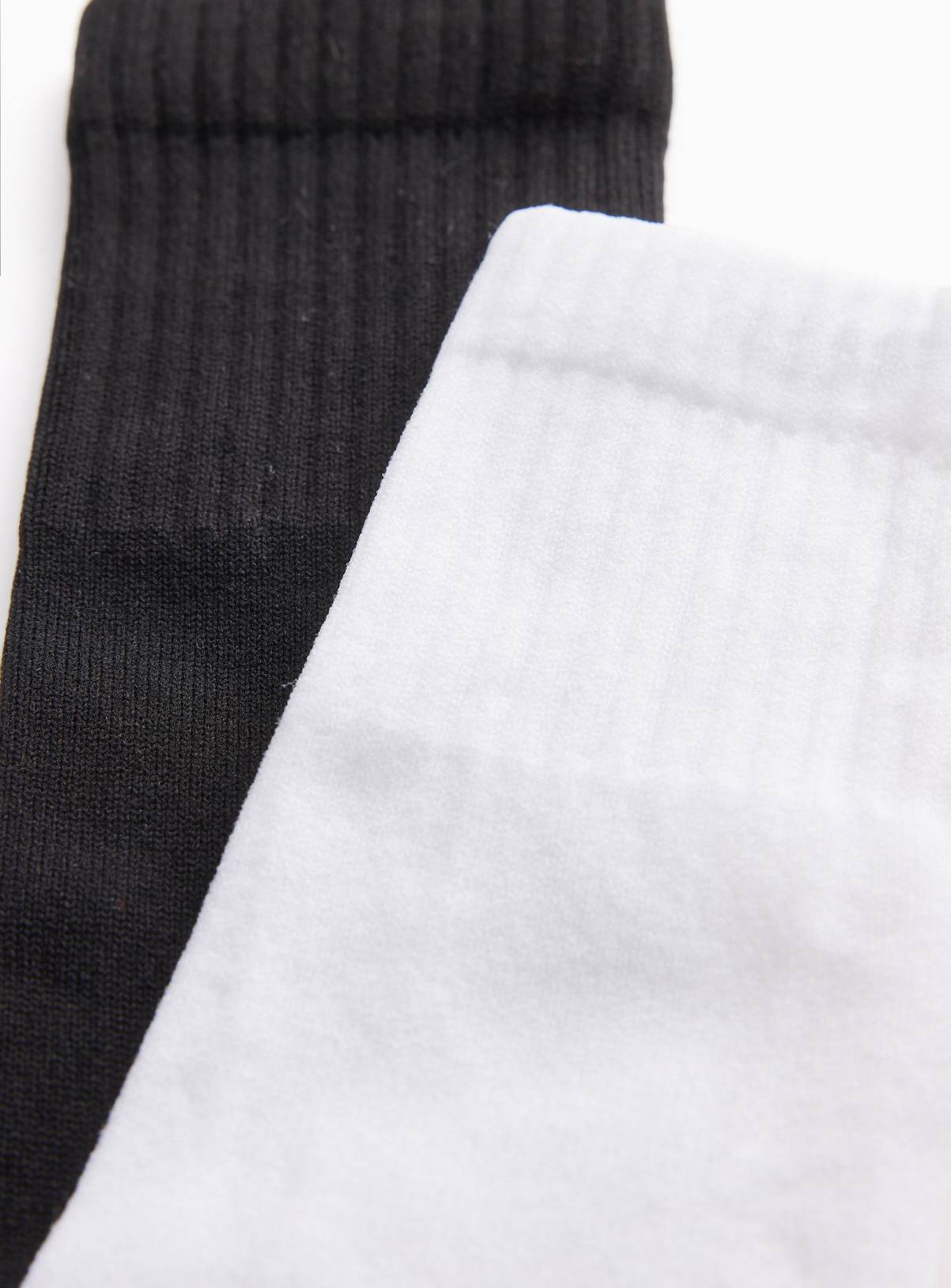 Black & White Football Socks 2 Pack 4-6.5 - Image 2